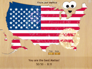 Wood Puzzle USA makes learning states and capitals fun!